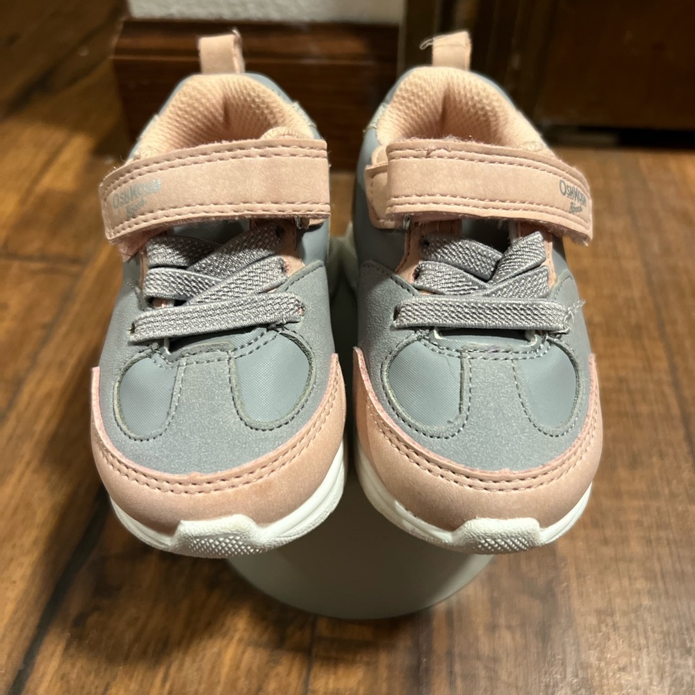 OshKosh B'gosh Pink and Gray Kids Sneakers